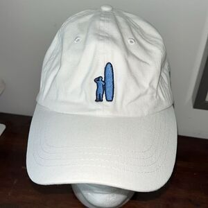 Johnnie-O Mens Cotton Wild Dunes Myrtle beach white carolina blue Golf cap hat
